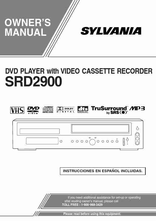 Sears DVD VCR Combo SRD2900-page_pdf